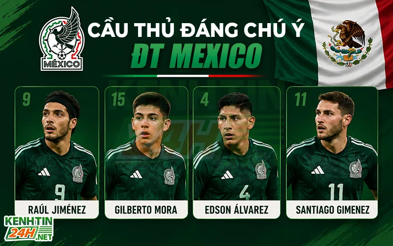 Cầu thủ đáng theo dõi của đội tuyển Mexico