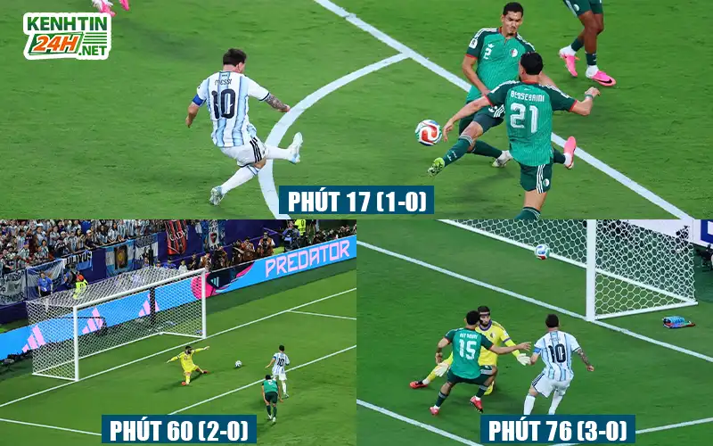 Messi Lập Hat-Trick Argentina Đè Bẹp Algeria