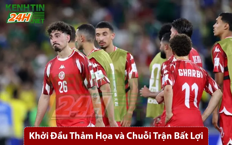 Đội Tuyển Tunisia Khởi Đầu Thảm Họa