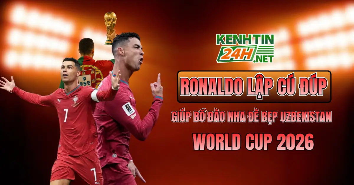 Ronaldo lập cú đúp