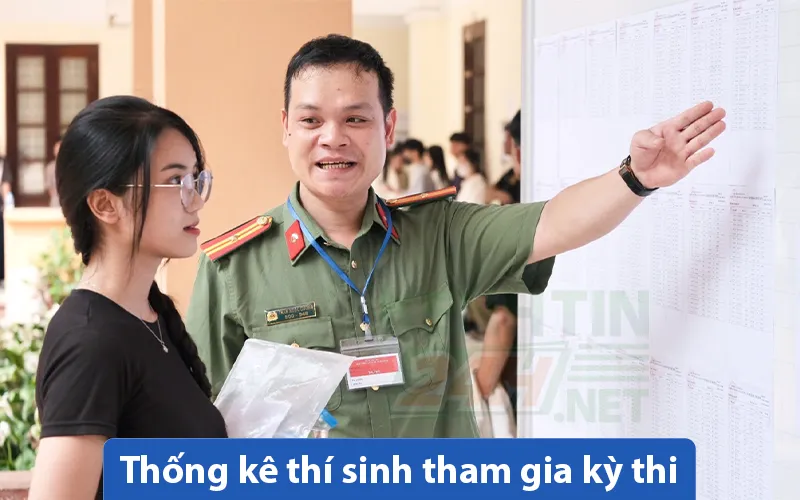 Thống kê thí sinh tham gia kỳ thi