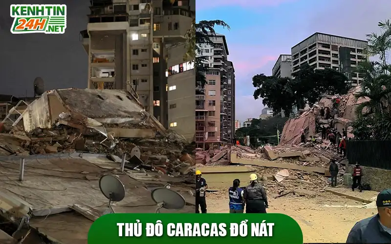 Thủ đô Caracas đổ nát