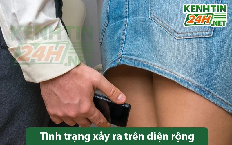 Vấn đề chụp lén dưới váy đáng báo động
