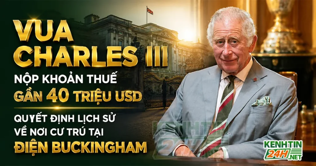 Vua Charles III Nộp Khoản Thuế