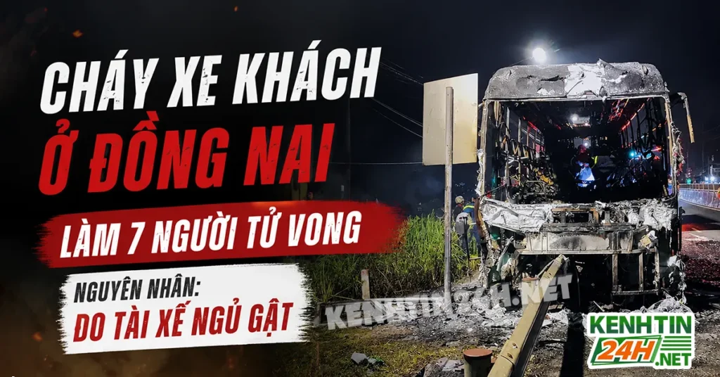 Cháy Xe Khách Ở Đồng Nai
