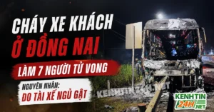 Cháy Xe Khách Ở Đồng Nai