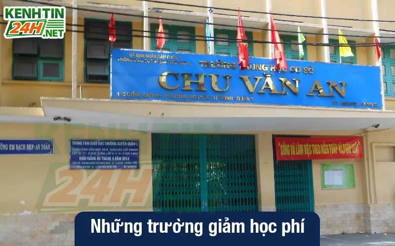 Những trường giảm học phí