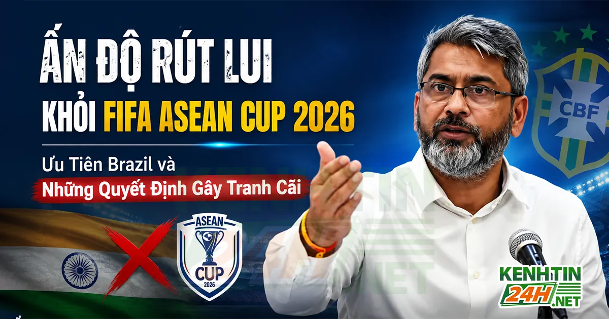 Ấn Độ Rút Lui Khỏi FIFA ASEAN Cup 2026