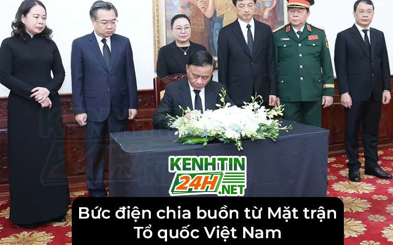 Bức điện chia buồn từ Mặt trận Tổ quốc Việt Nam
