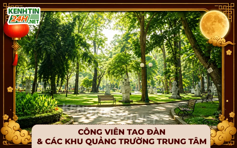 Công Viên Tao Đàn & Các Khu Quảng Trường Trung Tâm