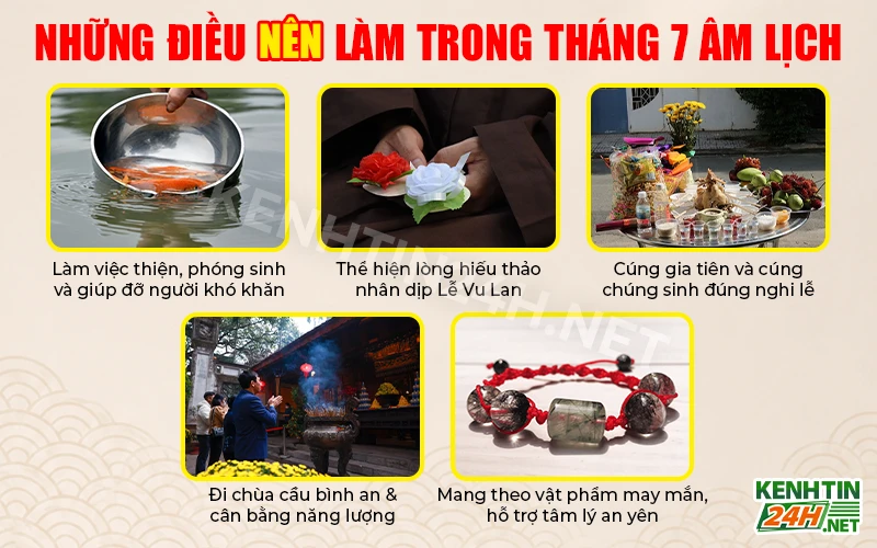 Những Điều NÊN Làm Trong Tháng 7 Âm Lịch